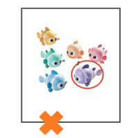 (Bad)speelgoed clowns vis paars